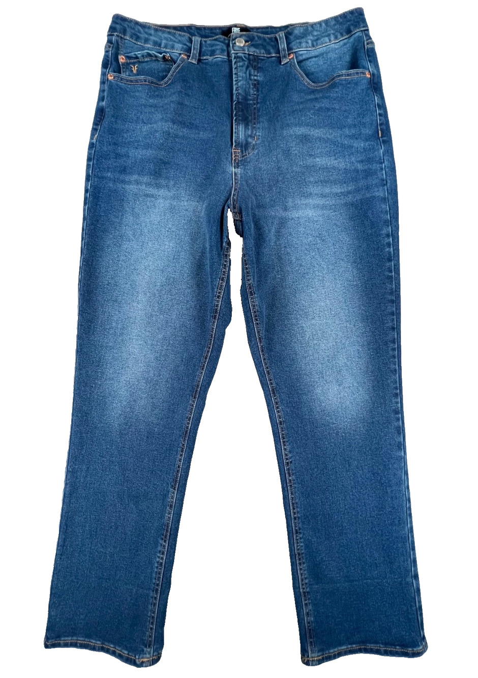 Frye Straight-Leg Blue Jeans (Size 36 x 29)
